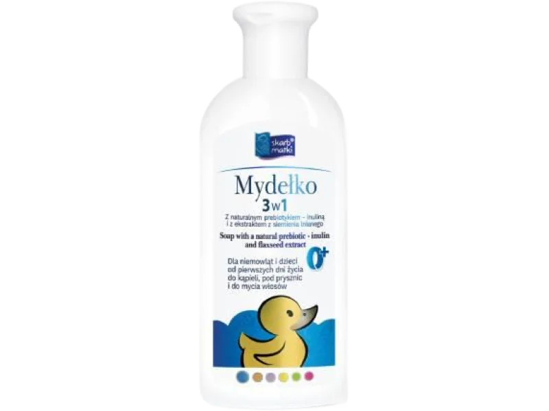 SKARB MATKI Mydełko 3w1 dla niemowląt i dzieci, mydło, 250 ml