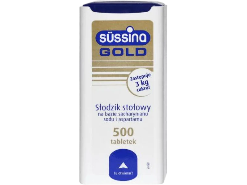 Słodzik Sussina Gold, tabletki, 500 tabl.
