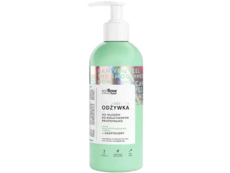 So!Flow wygładzająca do włosów po keratynowym prostowaniu, odżywka, 400 ml