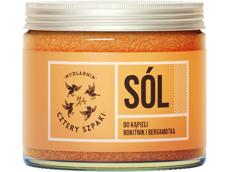 Sól do kąpieli rokitnik i bergamotka, sól lecznicza, 320 g