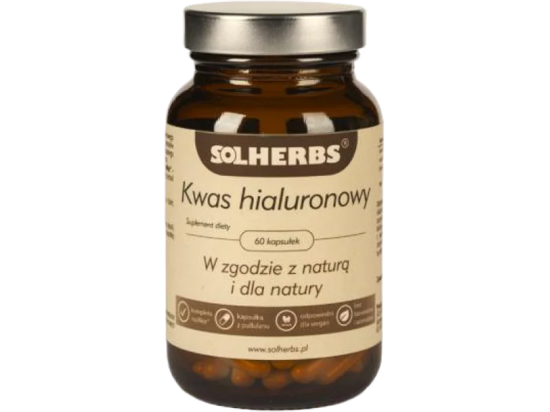 SOLHERBS Kwas hialuronowy, kapsułki, 200 mg, 60 kaps.