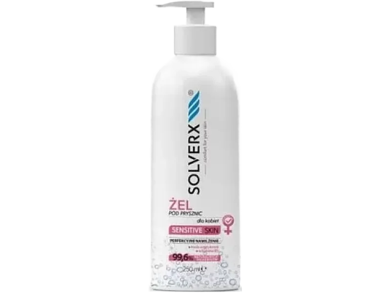 Solverx Sensitive Skin żel pod prysznic dla kobiet, 250 ml