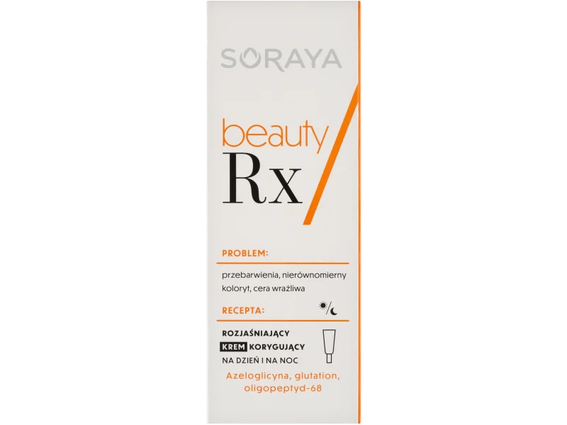 Soraya Beauty Rx, rozjaśniający korygujący na przebarwienia, krem, 50 ml
