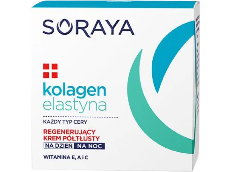 Soraya kolagen+elastyna regenerujący krem półtłusty, 50 ml