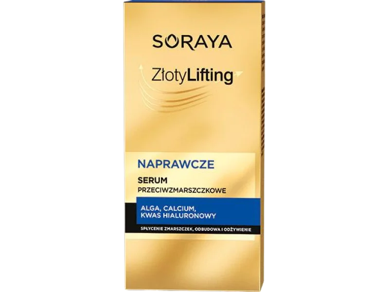 SORAYA Złoty Lifting, naprawcze serum przeciwzmarszczkowe 70+, 30 ml