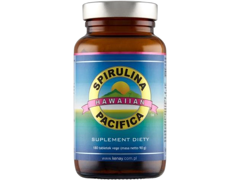 Spirulina pacifica, tabletki, 500 mg, 180 tabl.