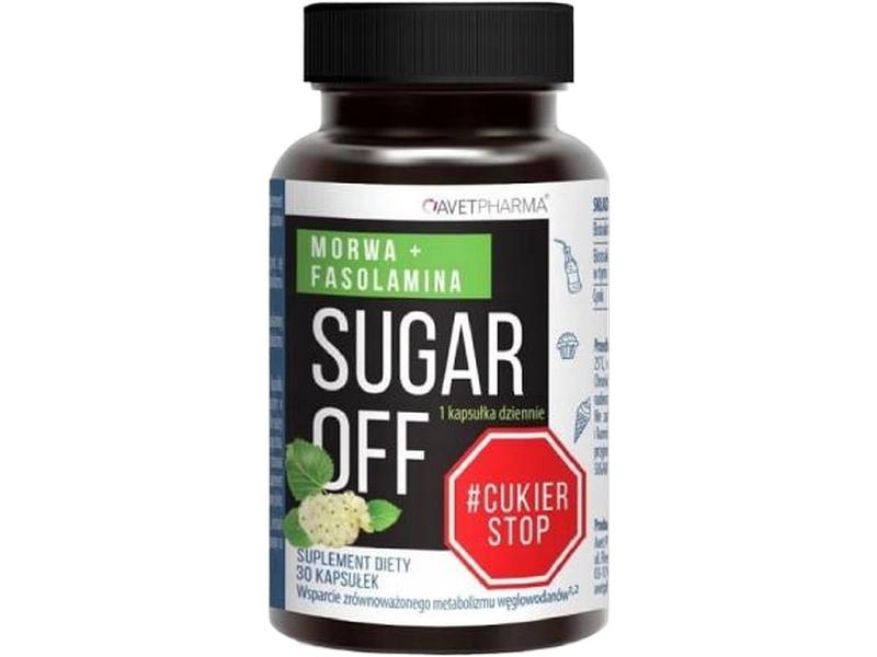 Sugar off Morwa + fasolamina, kapsułki, 30 kaps.
