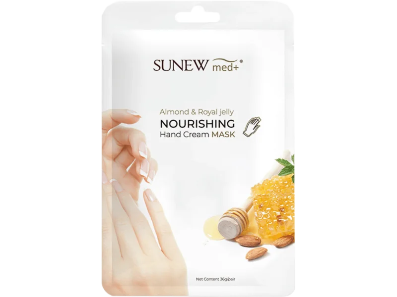 SunewMed+ do dłoni słodki migdał i mleczko pszczele, maska, 2 szt.