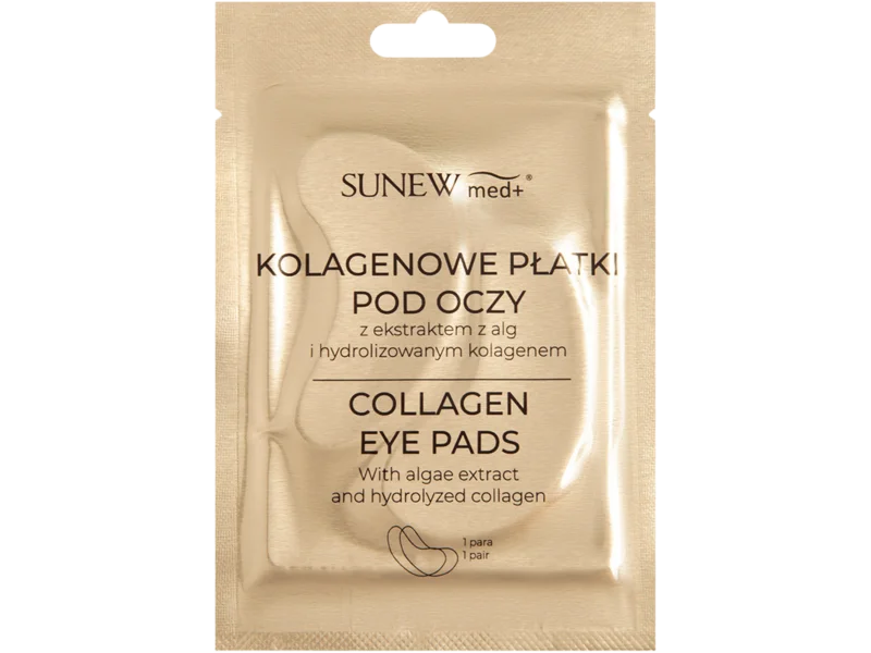 SunewMed+ Kolagenowe płatki pod oczy z ekstraktem z azjatyckiego grzyba, 1 szt.
