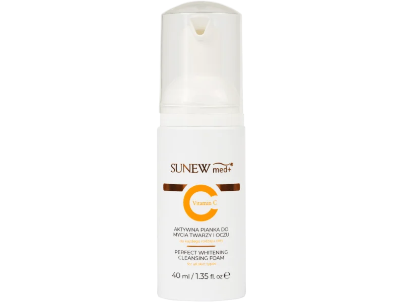 SunewMed+ Vitamin C, aktywna do mycia twarzy i oczu, pianka, 40 ml
