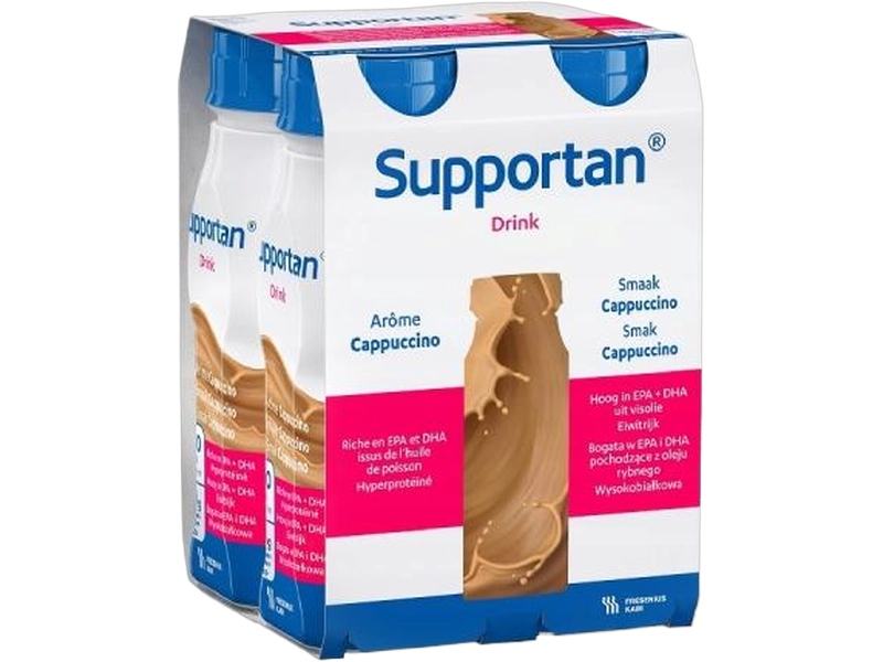 Supportan Drink, smak cappuccino, płyn, 4 x 200 ml