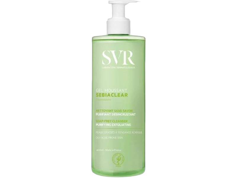 SVR Sebiaclear Gel Moussant, oczyszczający żel do mycia skóry, 400 ml