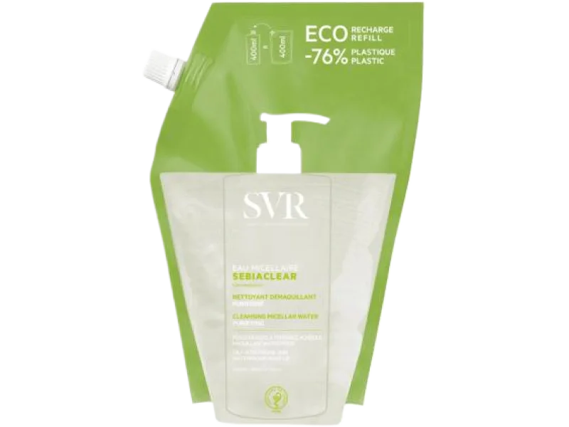 SVR Sebiaclear Micelar Water Eco-Refill zapas, płyn, 400 ml