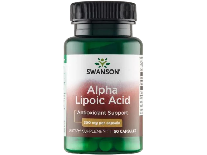 Swanson ALA kwas alfa liponowy, kapsułki, 300 mg, 60 kaps.