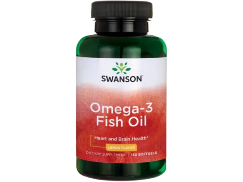SWANSON Omega3 smak cytrynowy, kapsułki miękkie, 150 kaps.