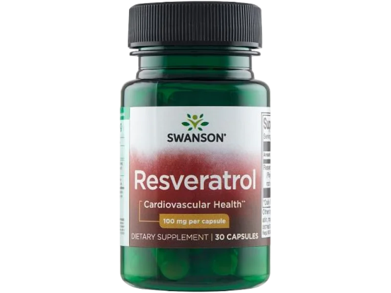 SWANSON Resweratrol, kapsułki, 100 mg, 30 kaps.