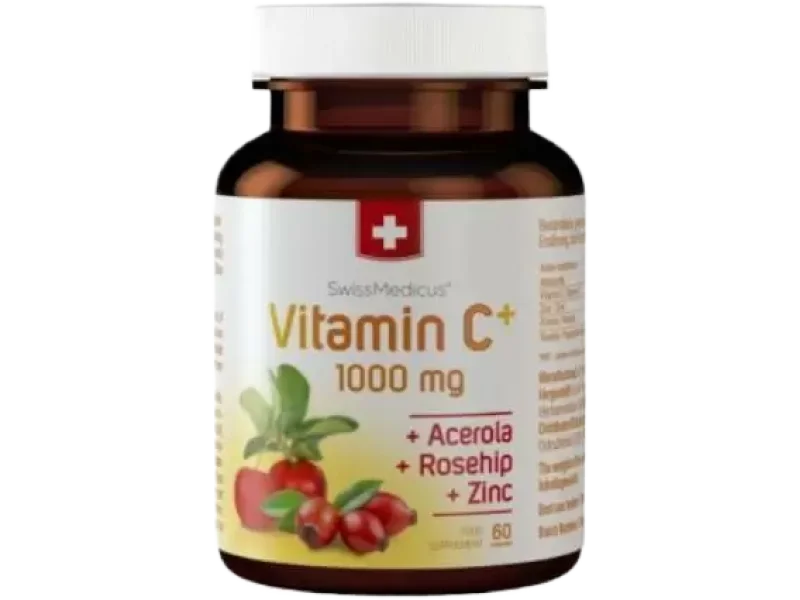SwissMedicus Witamina C+, kapsułki, 60 kaps.
