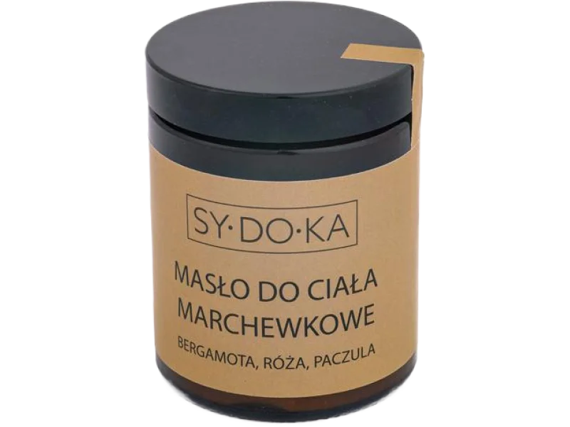 Sydoka masło do ciała marchewkowe, bergamota, róża, paczula, 150 g
