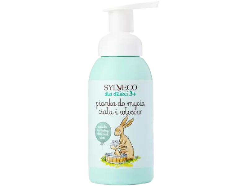 SYLVECO dla dzieci 3+ Pianka do mycia ciała i włosów, 290 ml
