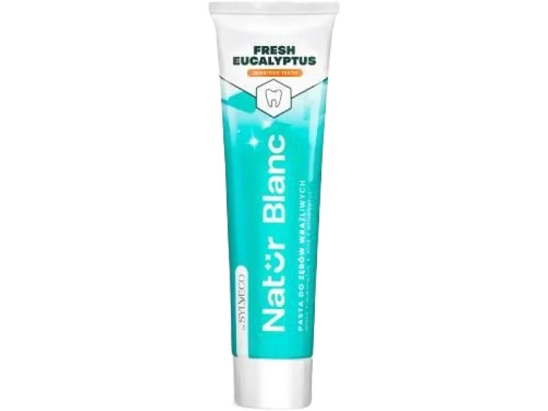 SYLVECO Natur Blanc Pasta do zębów Fresh Eucalyptus do wrażliwych zębów, 100 ml