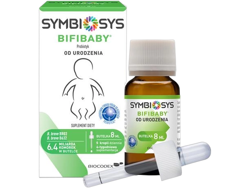 Symbiosys Bifibaby Probiotyk, krople, 8 ml