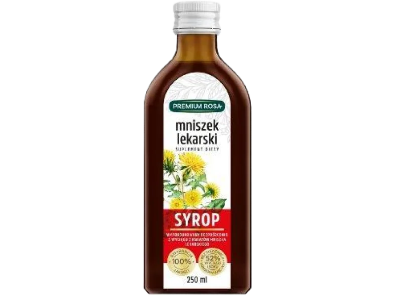 Syrop z wyciągu z kwiatów mniszka lekarskiego, 250 ml