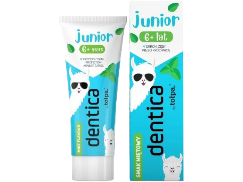 TOŁPA Dentica Pasta do zębów dla dzieci 6+, 1450 ppm F-, 50 ml