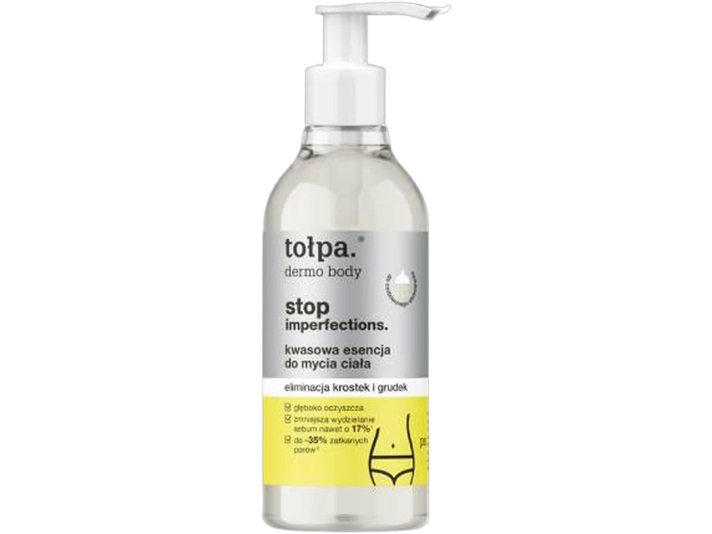 Tołpa Dermo Body Stop Imperfections kwasowa esencja do mycia ciała przeciw niedoskonałościom, 300 ml