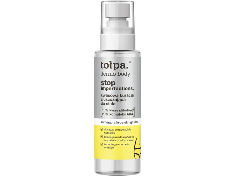Tołpa Dermo Body Stop Imperfections, kwasowa kuracja złuszczająca, płyn, 100 ml