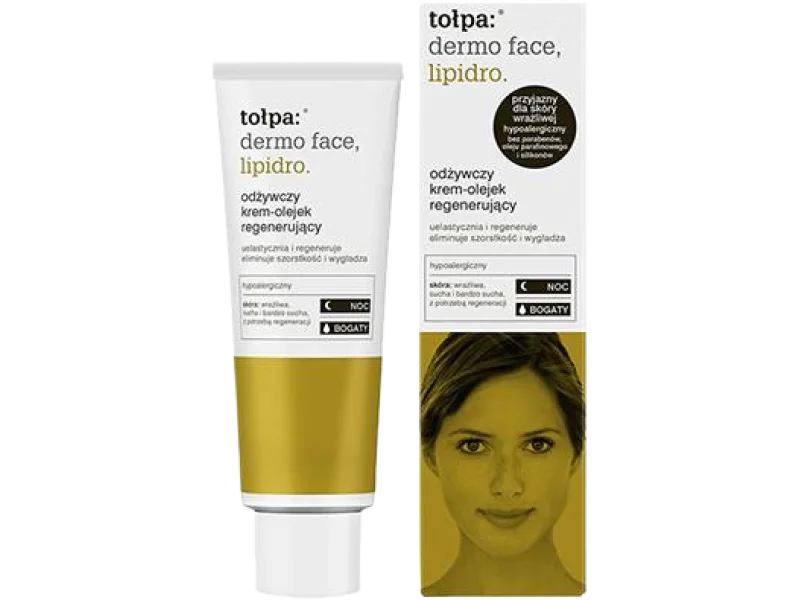 TOŁPA DERMO FACE LIPIDRO krem-olejek regenerujący na noc, 40 ml