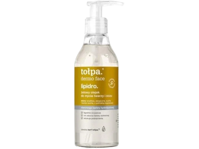 Tołpa Dermo Face Lipidro żelowy olejek do mycia twarzy i oczu, żel do mycia, 195 ml