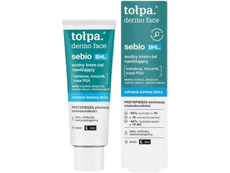 Tołpa Dermo Face Sebio BHL wodny krem-żel nawilżający, 40 ml