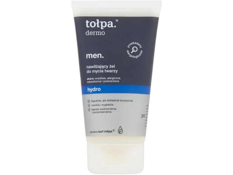 Tołpa Dermo Men Hydro nawilżający żel do mycia twarzy, 150 ml