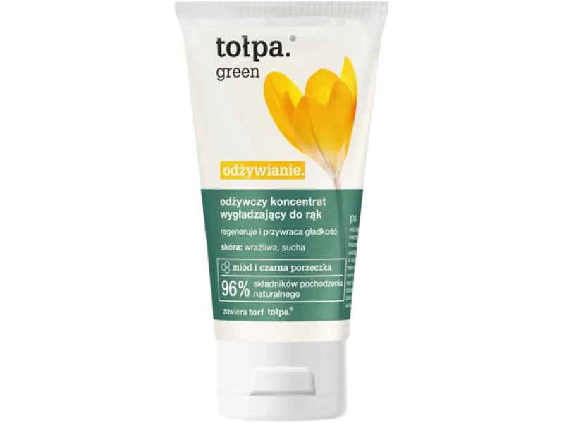 Tołpa Green Odżywianie odżywczy koncentrat wygładzający do rąk, krem, 75 ml