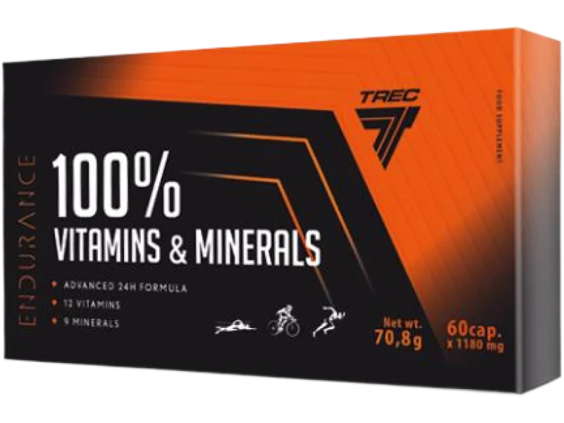Trec Endurance 100% Vitamins & Minerals, kapsułki, 60 kaps.