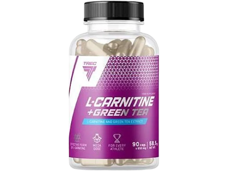 Trec L-Carnitine+Green Tea L-Karnityna z ekstraktem z zielonej herbaty, kapsułki, 90 kaps.