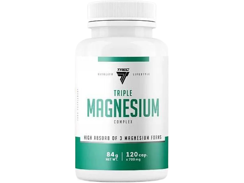 Trec Vitality Triple Magnesium Complex, kapsułki, 261,2 mg, 120 kaps.