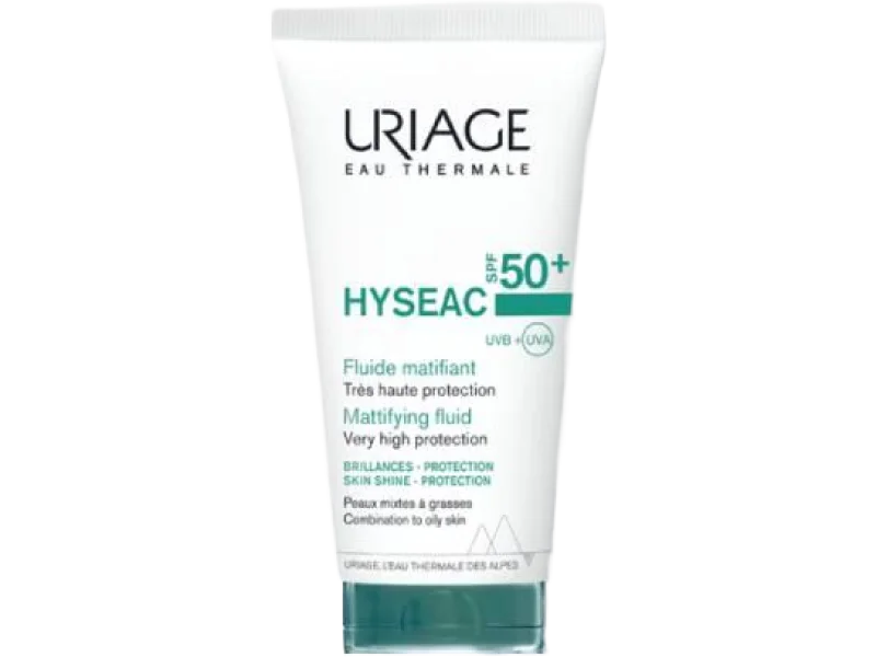 Uriage Hyseac Fluid przeciwsłoneczny matujący SPF 50+, 50 ml