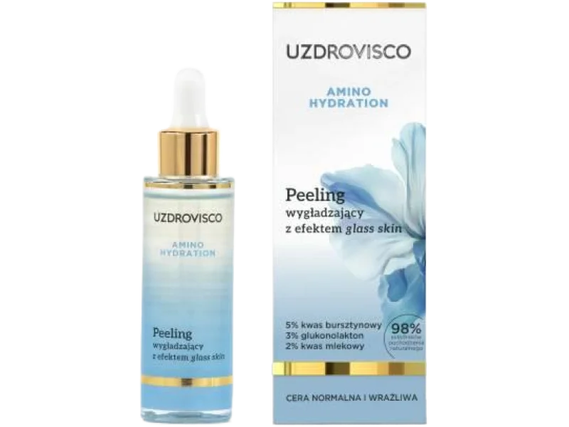 UZDROVISCO Amino Hydration Peeling wygładzający z efektem glass skin, 30 ml
