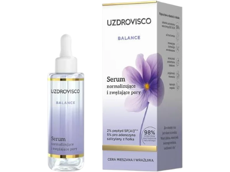 UZDROVISCO Balance Serum normalizujące i zwężające pory, 30 ml