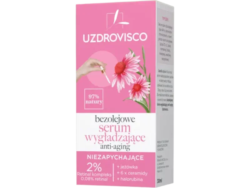 Uzdrovisco bezolejowe serum wygładzające anti-aging, 30 ml