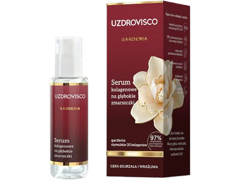 Uzdrovisco Gardenia Serum kolagenowe na głębokie zmarszczki, 30 ml