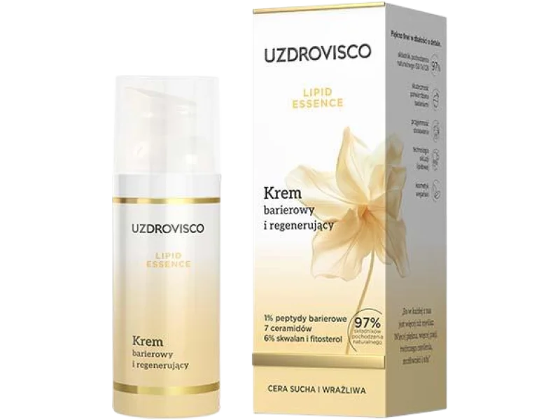 Uzdrovisco Lipid Essence Krem barierowy i regenerujący, 50 ml