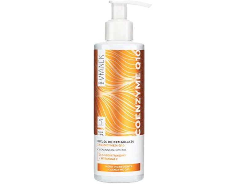 Vianek Hero Coenzyme Q10, olejek do demakijażu z koenzymem Q10, 195 ml
