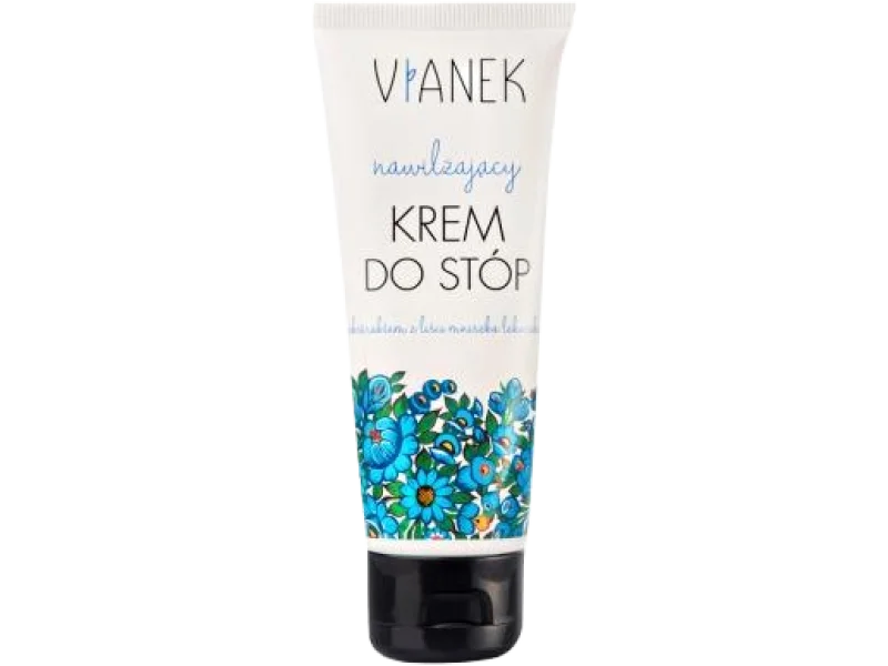 VIANEK Nawilżający krem do stóp z ekstraktem z liści mniszka, 75 ml