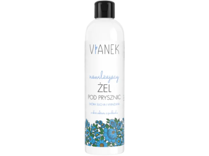 VIANEK Nawilżający żel pod prysznic z ekstraktem z podbiału, 300 ml