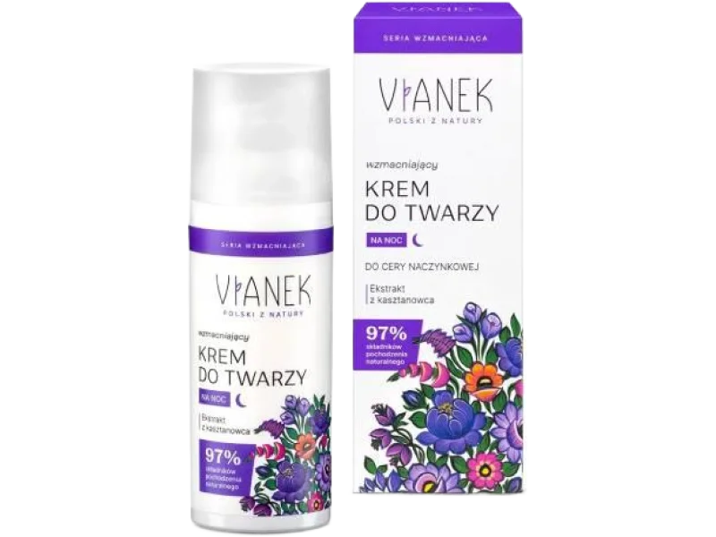 VIANEK Wzmacniający krem do twarzy na noc, 50 ml