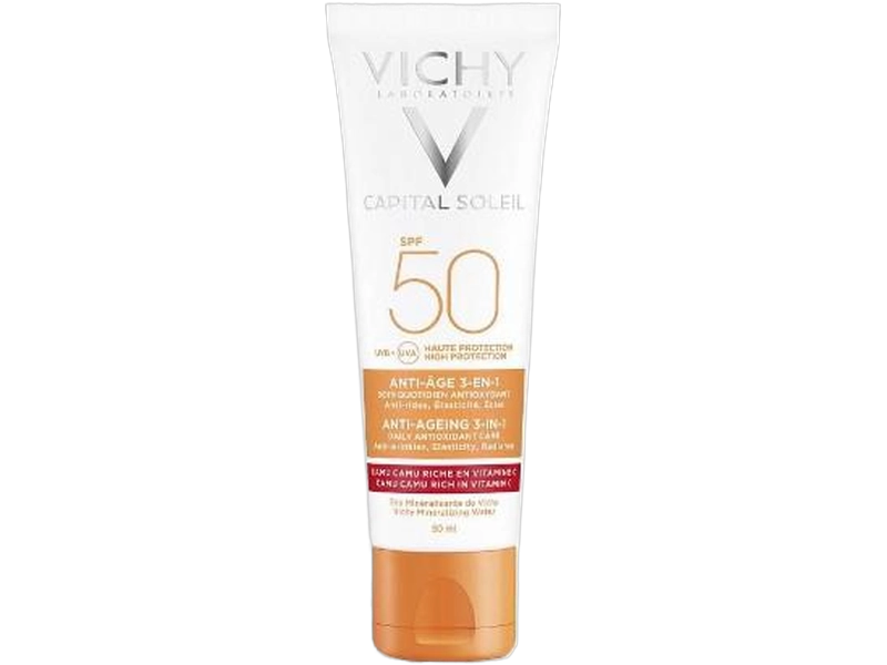 Vichy Capital Soleil krem przeciwstarzeniowy do twarzy SPF50+, 50 ml