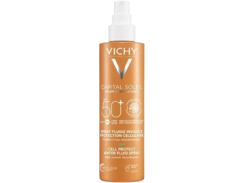 VICHY Cell Protect Water Fluid Spray przeciwsłoneczny, 200 ml