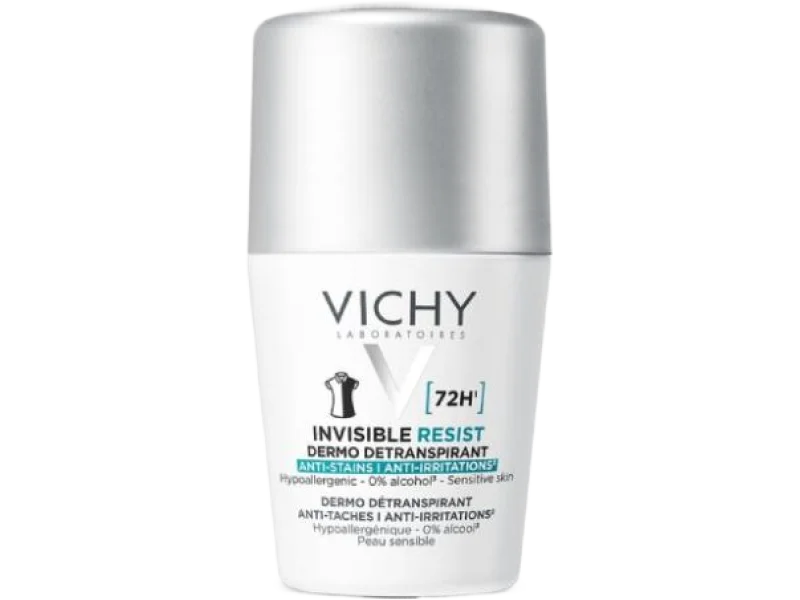 VICHY Invisible Resist Antyperspirant przeciw śladom, roll-on, 50 ml